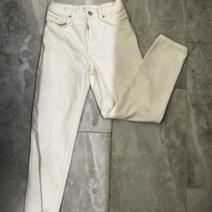 MNG White Mom Jeans